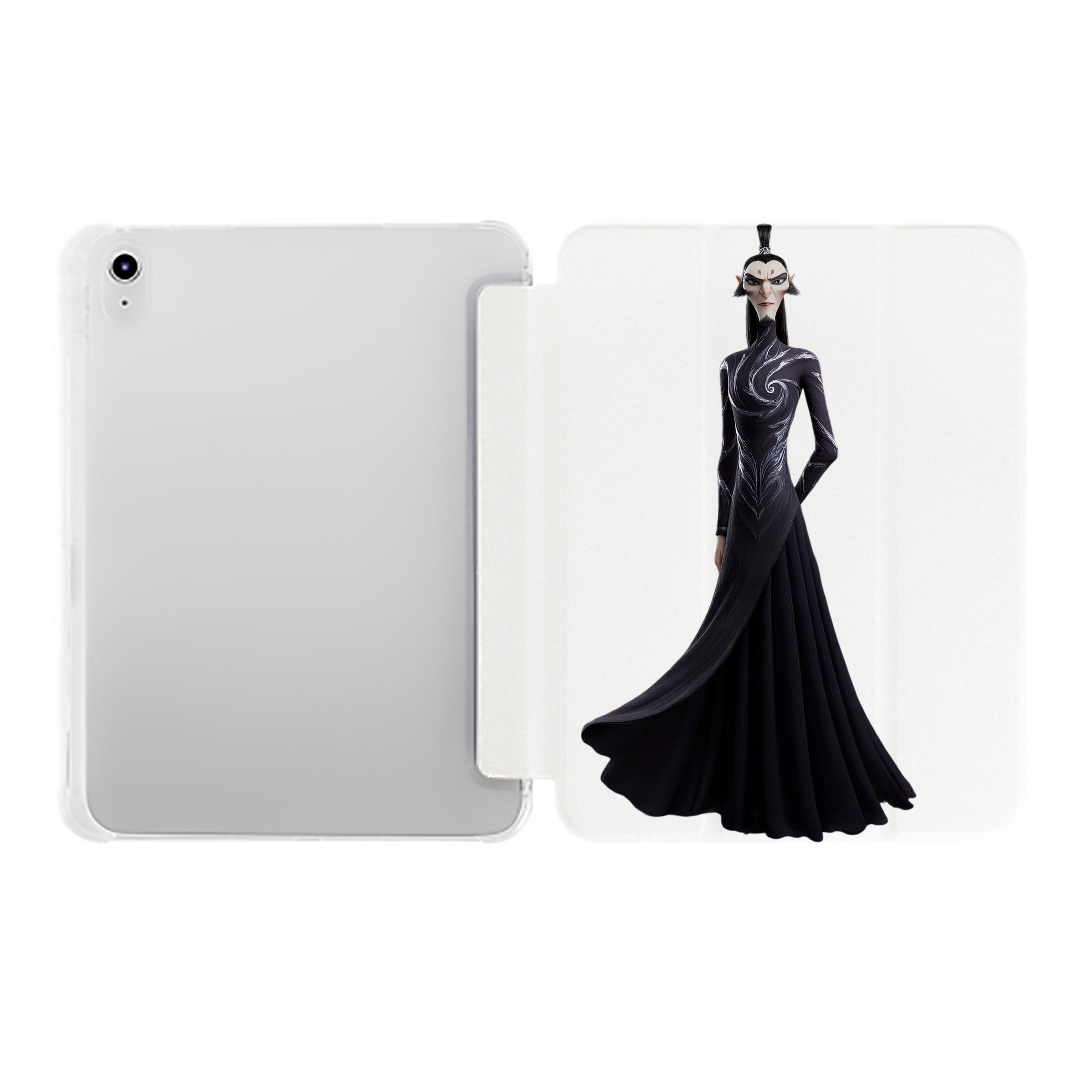 （画像用） Ne Zha 2 ナタ 魔童の大暴れ IPad ケース ペン収納付き 三つ折りスタンド PUレザー×シリコン 対応機種9.5/10.5/10.9インチ